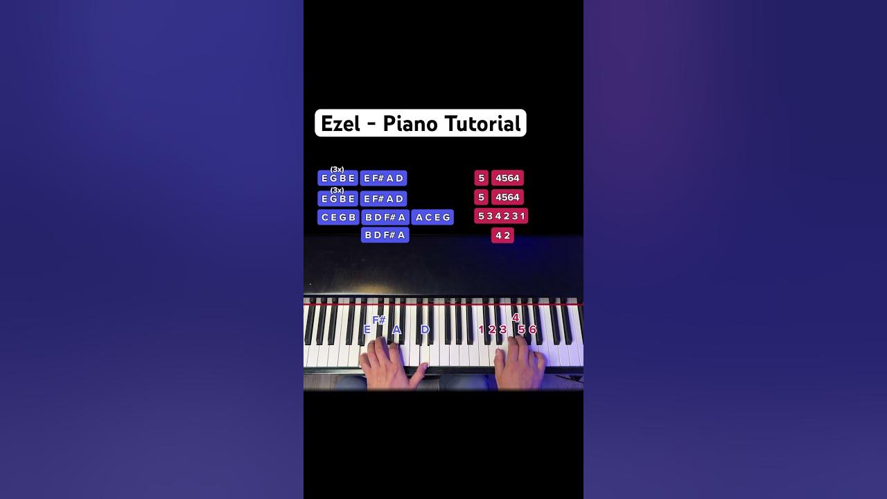 Ezel Piano Tutorial (Eyşan Unutamıyorum) #pianotutorial #learnpiano #pianolessons #easypiano