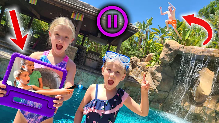 Pause Challenge With Addy and Maya!!
