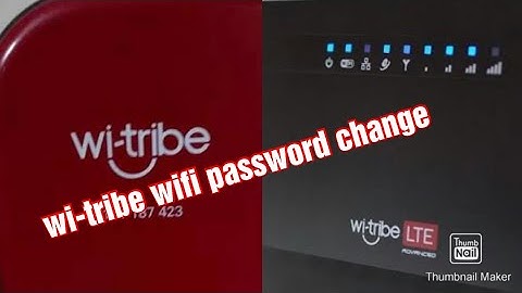 Witribe wifi password change|2020