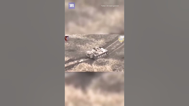 Russian soldier abandoned by his fleeing comrades as they escape on an armoured vehicle