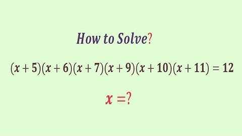 An Easy method to Beat this Algebra problem | Olympiad Question | x=?