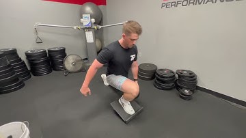 Split Squat Variation on Slant Board