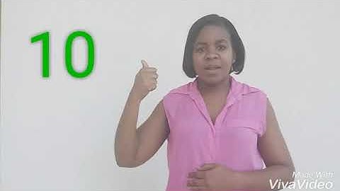 Barbados Sign Language (BSL), Numbers count 1 -20