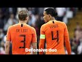 De ligt  van dijk defensive duo skills.