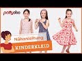 Einfaches Kinderkleid mit Schleife und Tellerrock nähen - Saum mit Schrägband