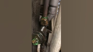 Refrigerant leak, hand valve