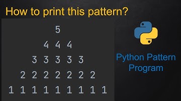 21Python Pattern Program - Number Triangle/Pyramid without any pre-defined method using while loop