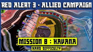Red Alert 3 4K  Allied Mission 8  Havana  The Great Bear Trap  Hard