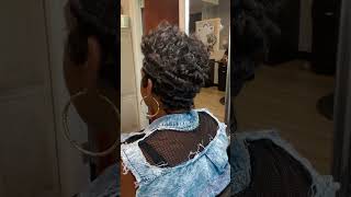 These juicy curls tho #shorthair PRODUCT LIST BELOW #hair #clippercuts #naturalhair