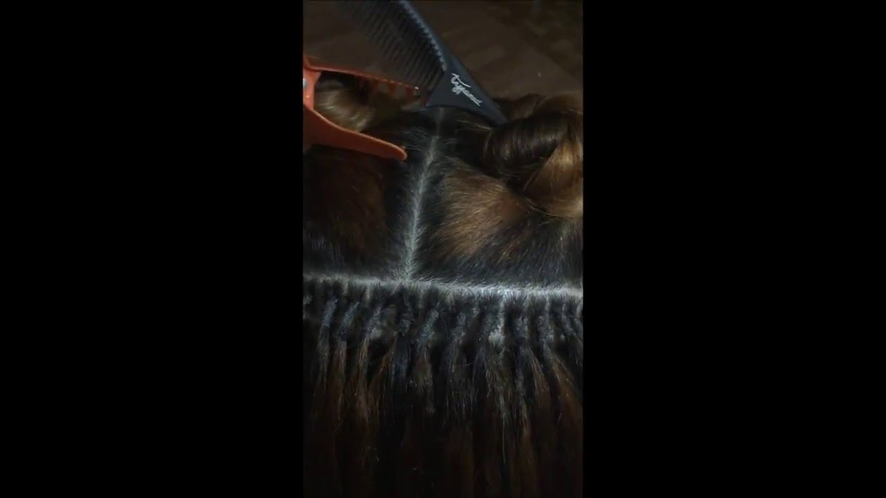 Extensions de Cheveux Aux Fils Élastiques - Pose à Froid - Brazilian Hair  Knots - YouTube