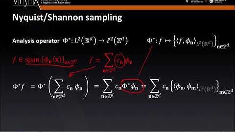Lecture 10 - Rethinking sensing & sampling | Digital Image Processing