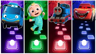 Tayo The Little Bus 🆚 Cocomelon 🆚 Thomas Train exe 🆚 Mcqueen . 🎶 Who Is Best?