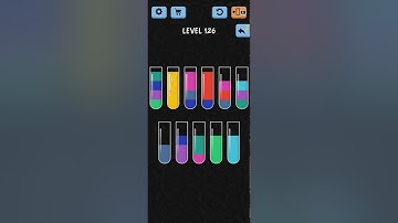 Water Color Sort Level 126 Walkthrough Solution iOS/Android