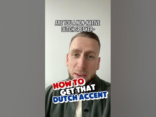How to GET That Dutch Accent #shorts #selfhelp #dutchaccent #comedy