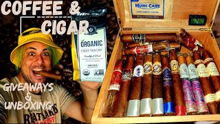 ☕️ Coffee, Cigar,🎃Puppy 🐶@rastamonn #coffee #coffeetalk #cigarfest #cigar #dogpark #positivity #love