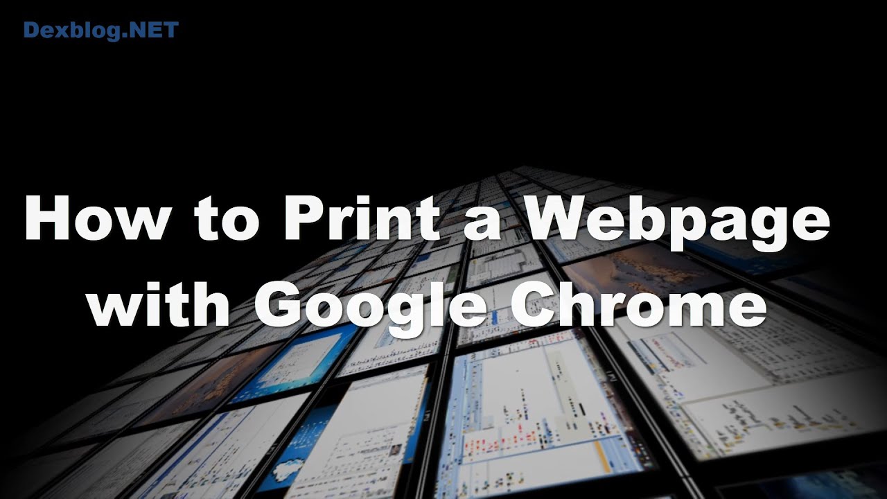 how to print a webpage with google chrome youtube how to print web page