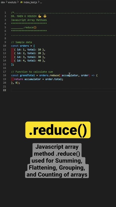 Javascript array method .reduce() used for Summing elements of arrays ...