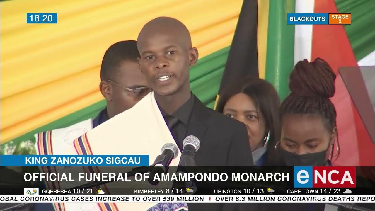 King Zanozuko Sigcau Monarch granted special official funeral YouTube