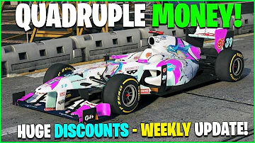 QUADRUPLE & TRIPLE MONEY, SO MANY DISCOUNTS & LIMITED TIME CONTENT - GTA ONLINE WEEKLY UPDATE!