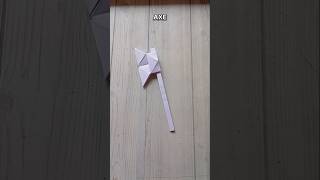 AXE ORIGAMI TUTORIAL| WEAPON PAPER CRAFT STEP BY STEP FOLDING|
