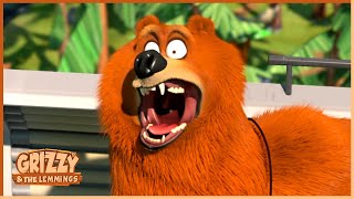 Lemming Beach | Grizzy & the lemmings Clip | 🐻🐹 Cartoon for Kids