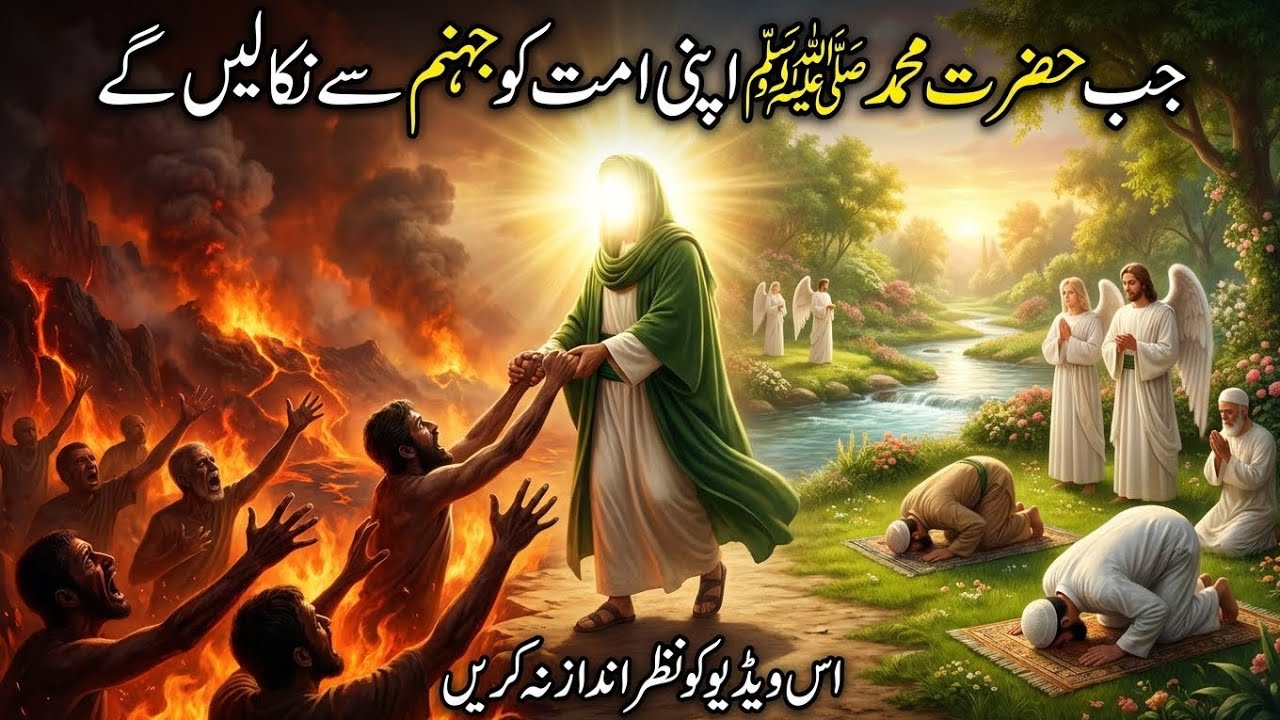 Qayamat Ke Din Nabi ﷺ Ki Shafaat | Apni Ummat Ko Jahannam Se Bachate Hue | Qayamat ka manzar 