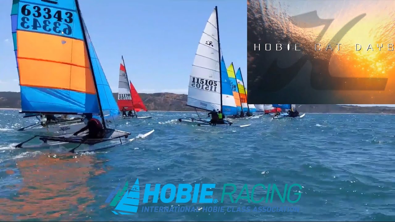 HOBIE CAT DAYS - Australia Day Torquay Hobie Racing ( Bill Worrall Memorial Coaster in light winds)