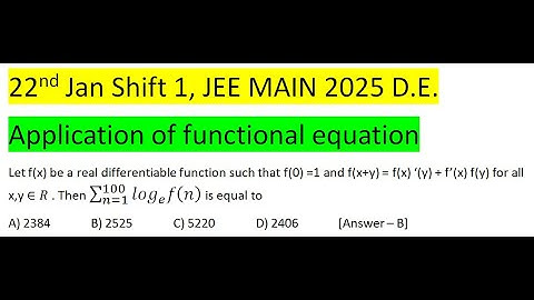 Let f(x) be a real differentiable function such that f(0) =1 and f(x+y) = f(x) ‘(y) + f’(x) f(y) for