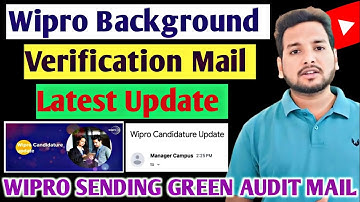 WIPRO GREEN AUDIT LATEST UPDATE 🔥| BACKGROUND VERIFICATION UPDATE | ONBOARDING & TRAINING UPDATE, OL