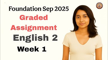 IITM Bs Degree | Eng 2 Week 1 Graded Assignment Solutions | Sep 2025