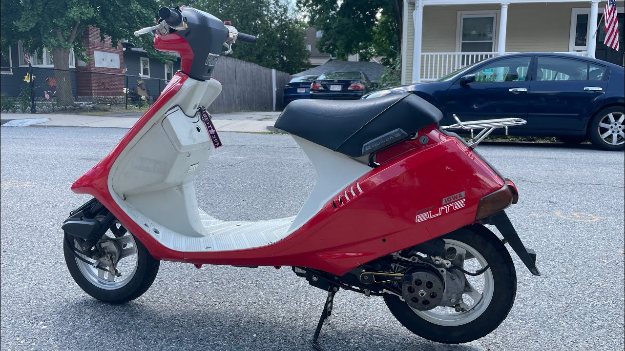 1987 Honda Elite 50 DJ1 vs DJ1R tail light conversion explained YouTube