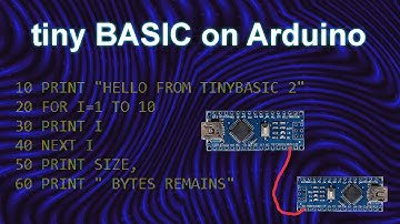 Tiny basic with Arduino