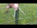 how to install a tee post clip