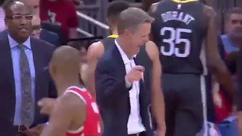 Chris Paul fakes laugh at Steve Kerr!!! Chris Paul can act?!?!