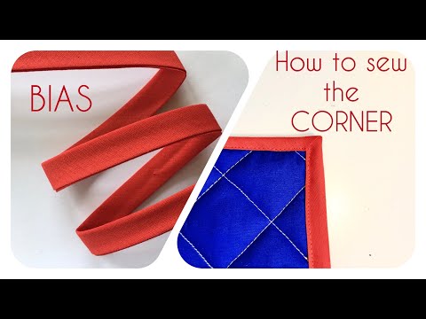 TUTORIAL ITA/ENG: How to sew a Bias Corner / Come cucire l&rsquo;angolo dello sbieco