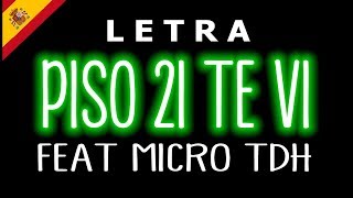Piso 21 - Tevi (Lyrics/Letra) Ft. Micro TDH chords
