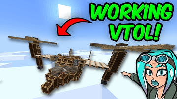 I Built a WORKING VTOL in Minecraft Using Create Mod!