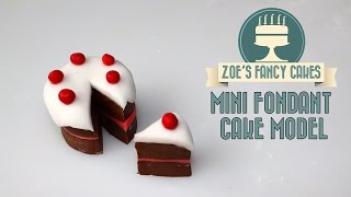 Miniature fondant cake topper How To Cake Tutorial