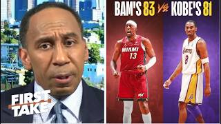 Stephen A. reacts to Bam Adebayo slams Critics calling Him 'Unethical' for passing Kobe's record