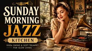 Sunday Morning Jazz Kitchen | 1930s Swing & Soft Trumpet for Slow Living | Old Jazz Playlist screenshot 4