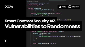 Smart Contract Security #3: Randomness ft. Chainlink VRF, API3 QRNG