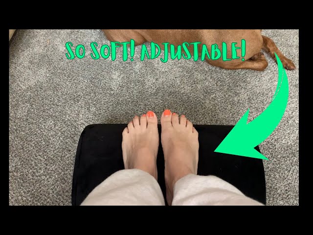 Foot Rest for Under Desk at Work-Versatile Foot Stool with Washable  Cover--Comfortable Footrest with 2 Adjustable Heights for Car,Home and  Office to