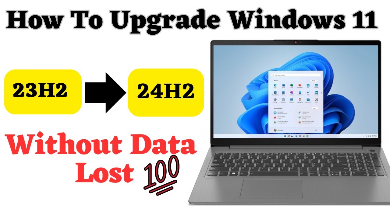 Windows 11 23h2 to 24h2 update || Without Data Loss || Without Pendrive ...