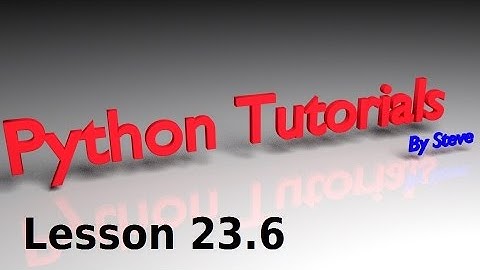 Python Tutorial v3.2.5 Lesson 23.6 - List Methods (2 of 2)