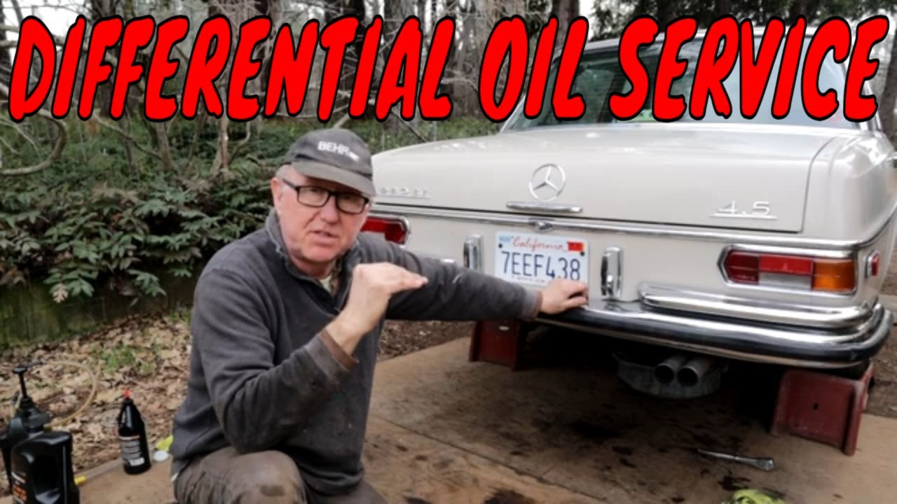 Обслуживание дифференциала Mercedes W108 4.5.