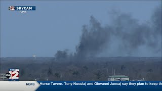 Flint Fire Department responds to burn at former Flint Northern High School