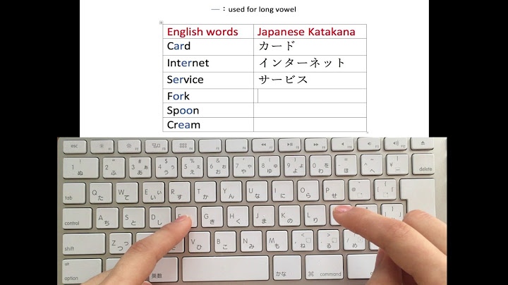 Cách gõ chữ katakana trên máy tính