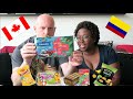 Canadians try colombian snacks  hellotinashe