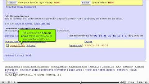 Transferring domain names away from DomainSite.com by VodaHost web hosting