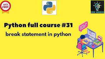 Python full course #31|break statement in python|#programming  #python #data #ai #code #data #break